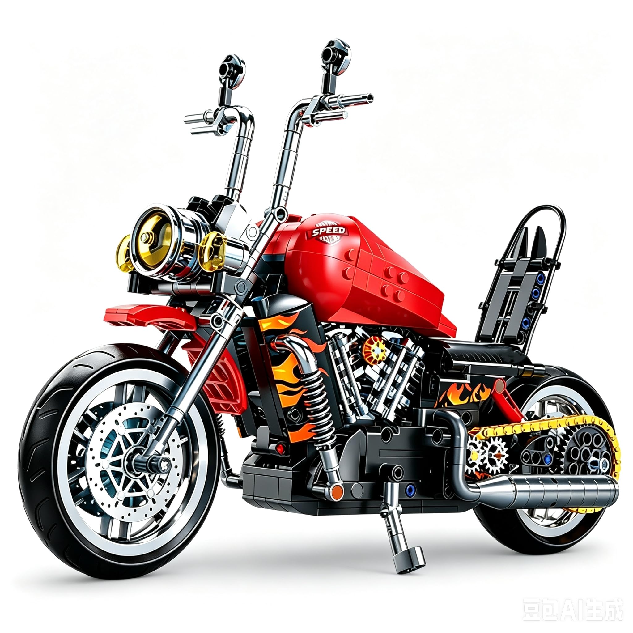 JVAVNE Technik Motorcycle Building Blocks Set, 1:8 Simulation Motorbike Building Kit, 805 PCS Collectible Racing Motorcycle Bricks Model, Superbike Toys for Adults and Teens