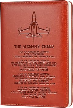 JOHSBYD A5 Air Force Leather Journal for Men, Military Deployment Notebook