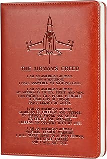 Air Force Gifts Air Force Leather Journal Notebook Military Deployment Gifts Air Force Academy Gift Retired Veteran Gift Air Force Graduation Gifts Air Force Gifts for Airmen (Air Force Journal)