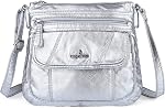 Angelkiss Petites Femmes Sac de corps croisé Purse épaule en cuir pour femmes Hobo Sac avec ceinture réglable