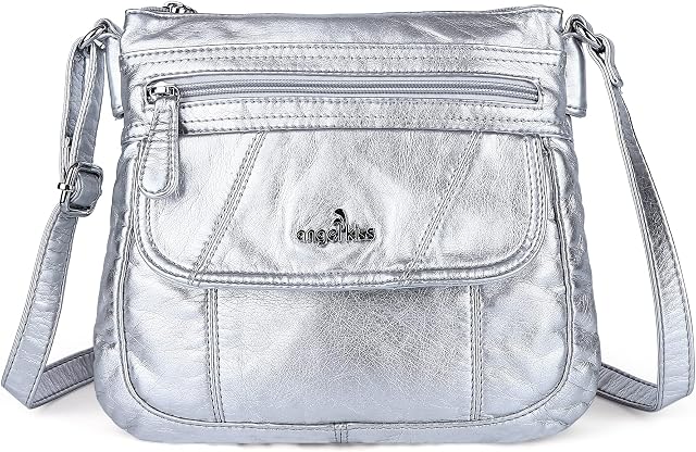 Angelkiss Petites Femmes Sac de corps croisé Purse épaule en cuir pour femmes Hobo Sac avec ceinture réglable
