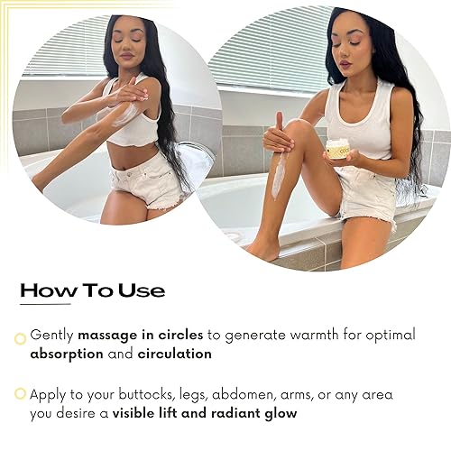 Miniatura 4 de Cocobliss Skin Tightening Cream - Firming Lotion and Moisturizer for Bums, Legs, Tummy &amp; Body - Hydrating with Guaraná, Coco Butter, Açaí Oil -