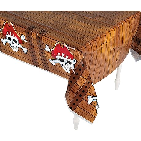 Fun Express Pirate Tablecover Tablecloth: The Perfect Tablecloth for Your Next Pirate Adventure!