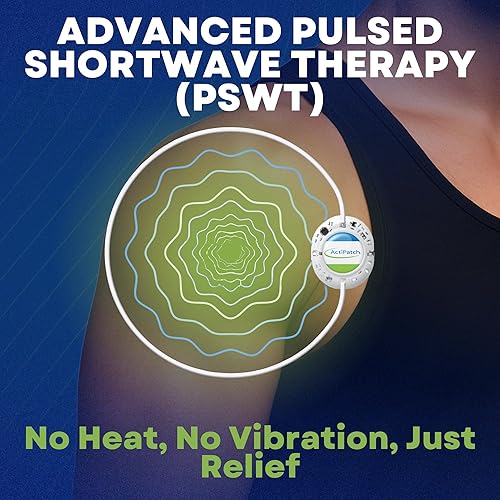 Miniatura 5 de Mint Bucket ActiPatch Dispositivo portátil para aliviar el dolor, paquete de 2  Bucle de terapia de onda corta pulsada para molestias de espalda,