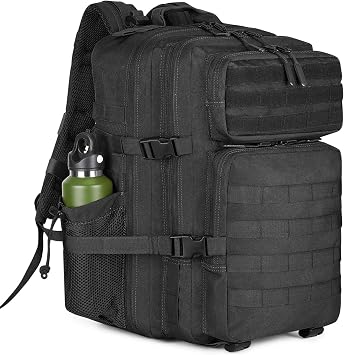 HUNTVP 30L/45L/50L Tactical Backpack, Military Rucksack for Men Women, Army Backpacks Large Survival Molle Daysack for Men and Women Hiking, Traveling, Camping, Trekking and Work