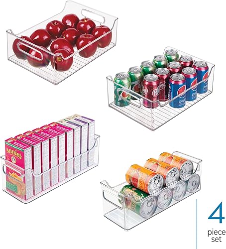 Miniatura 2 de iDesign Juego de refrigerador 50% de plástico reciclado, fabricado en los Estados Unidos. Diseño versátil ideal para congelador, despensa y