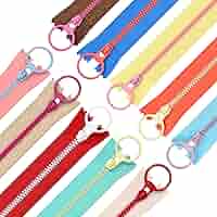 10 Cerniere Colorate In Resina Con Anello Quoit - Chiusure Lampo 20cm Per Sartoria E Fai Da Te - Foto 10