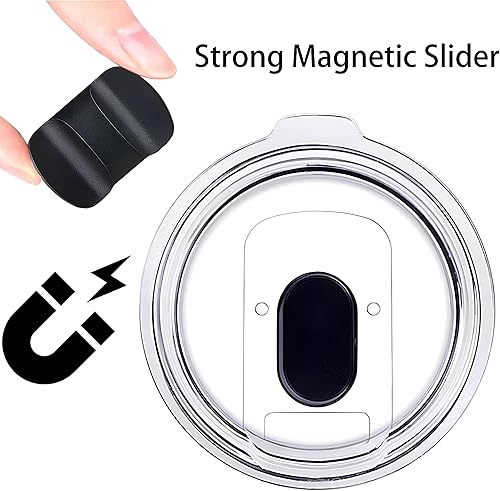 Miniatura 5 de Tapa de vaso prémium de 20 onzas, tapas de repuesto compatibles con vaso YETI de 20 onzas, taza de 1024 onzas y bola baja de 10 onzas, tapas de taza