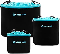 Lens-Aid Neoprene Camera Case with Fleece Lining: Case, Pouch to Protect Cameras