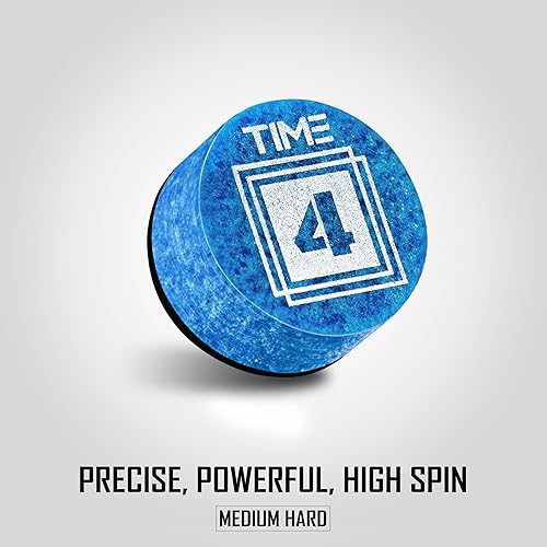 Miniatura 2 de Punta de taco de billar RHINO TIME - 14mm Azul Dureza TIME 1 (Super Suave), TIME 2 (Suave), TIME 3 (Media), TIME 4 (Media Dura), TIME 5 (Dura)