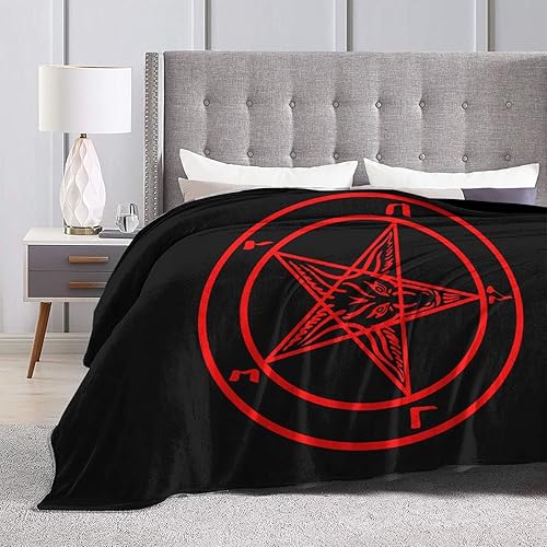 Miniatura 9 de Baphomet Satan Symbol Lightweight Super Soft and All Season Warm,Thermal Blanket, Blanket for Sofas