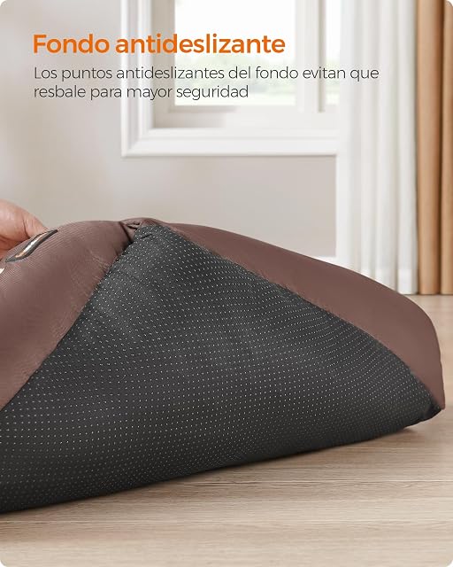 Foto 5 de 7 de Feandrea Cama para Perros, Sofá Cama para Mascotas, Alfombra Extraíble y Reversible, Bordes Elevados