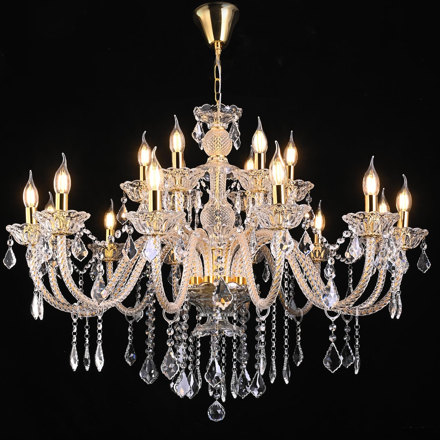 luz リング luzury Sparkling Crystal Block Ring Chandelier | Shades of Light
