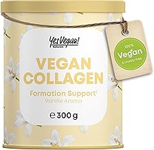 Vegan Collagen Powder (300 g) Various Flavours with Amino Acids, Vitamin C, Biotin & Coenzyme Q10 I Vegetable Alternative to Collagen Capsules I Collagen Vegan Flavour: Vanilla