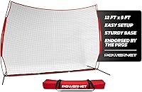 Vista 9 de PowerNet Carli Lloyd - Red de barrera deportiva, varios tamaños para máxima protección, respaldo de seguridad, barricada portátil para béisbol
