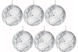 The Dreidel Company Mirror Disco Ball with String for Hanging