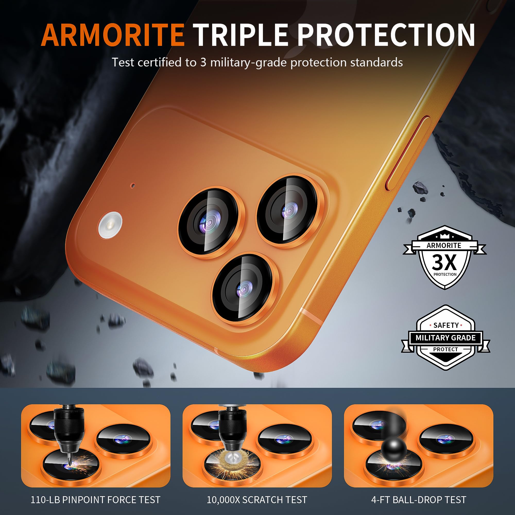 Diruite Protection Objectif Pour IPhone 17 Pro/17 Pro Max