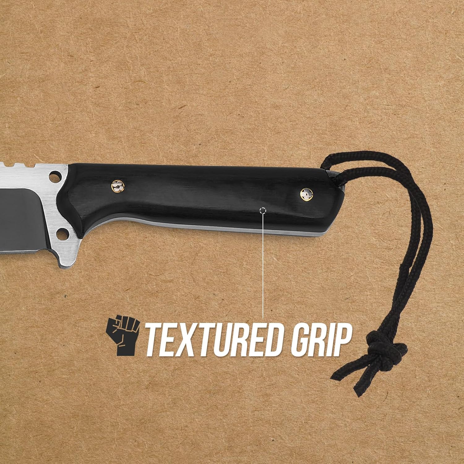 Hitdudu Machete with Sheath - Heavy Duty Bushcraft Hunting Knife, Multi-Purpose Knife for Gardening, Camping, Hunting and Bushcraft