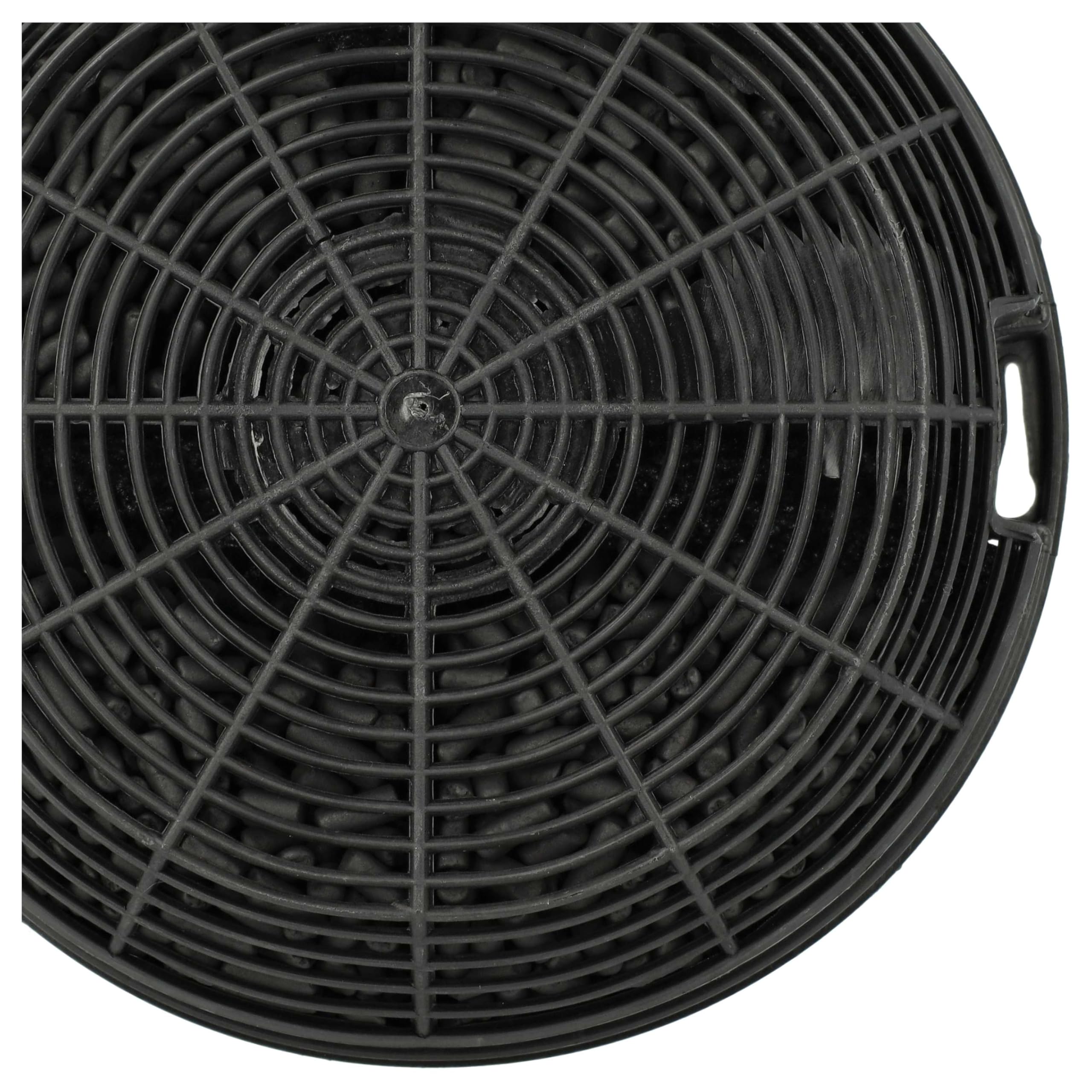vhbw 4x filtro a carboni attivi sostituisce Electrolux Modell47, Type47, F00479, F004791S per cappe aspiranti - 15,3 cm