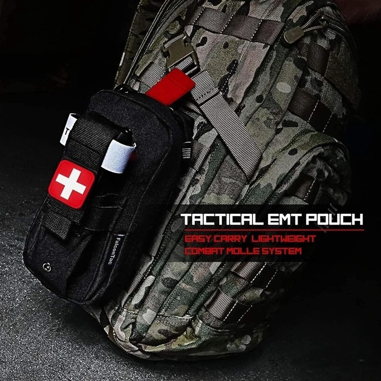 Kit de Primeros Auxilios para Supervivencia Kit de Supervivencia Equipo para Exteriores Kits de Emergencia Bolsa para traumatismos para Acampar Barco Caza Senderismo Casa Coche