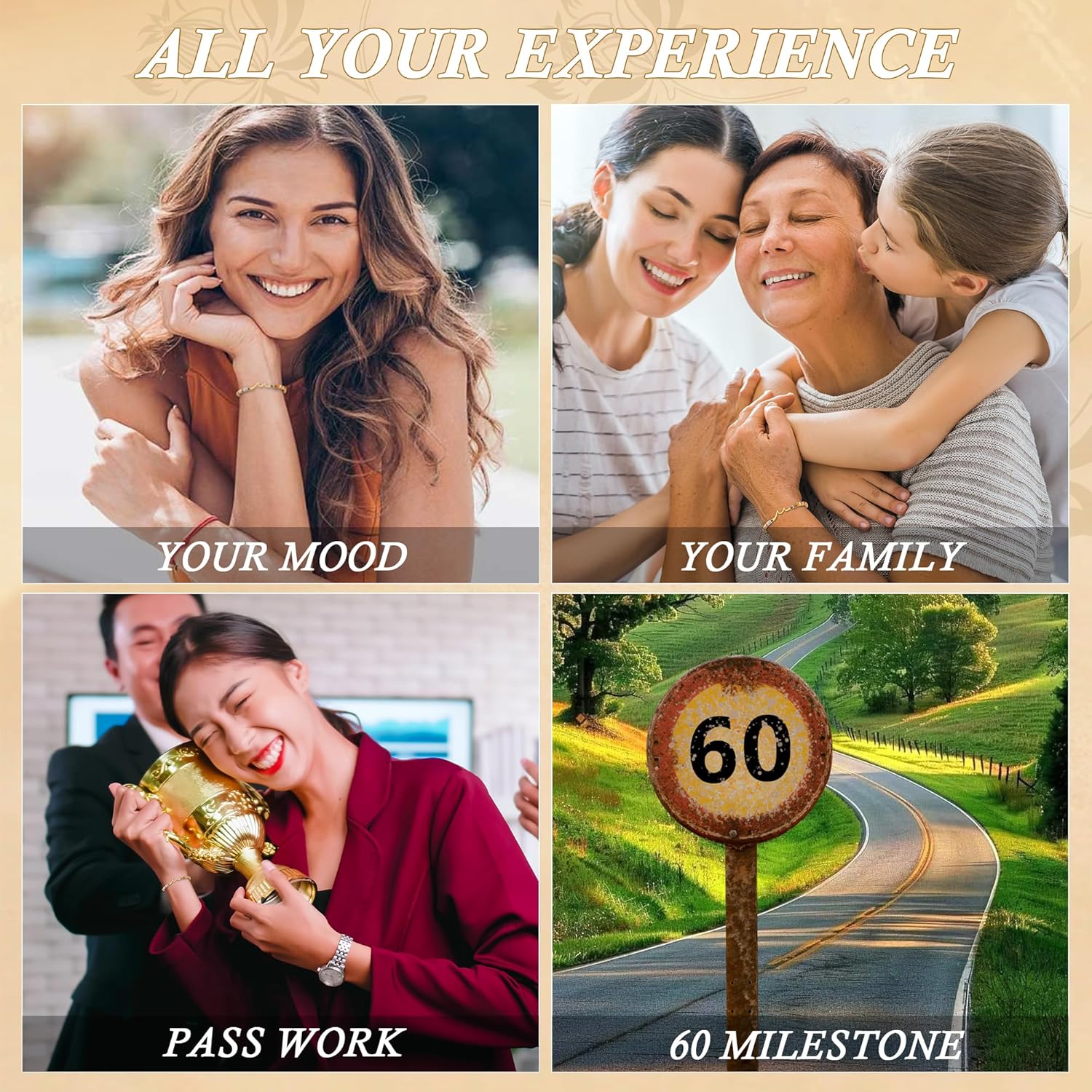 Sereney Birthday Gifts for Women, Wave Bracelet as 13th 16th 18th 21st 40th 50th 60th Birthday Gifts for Girls, Adjustable Natural Stone Bracelet as Easter Gifts for Teen Girls Gifts Idea - Image 5