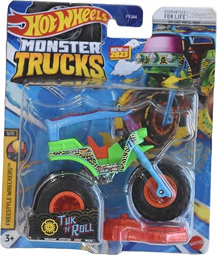 Miniatura 1 de Hot Wheels Monster Trucks Tuk 'n' Roll 2023 Connect and Crash Car