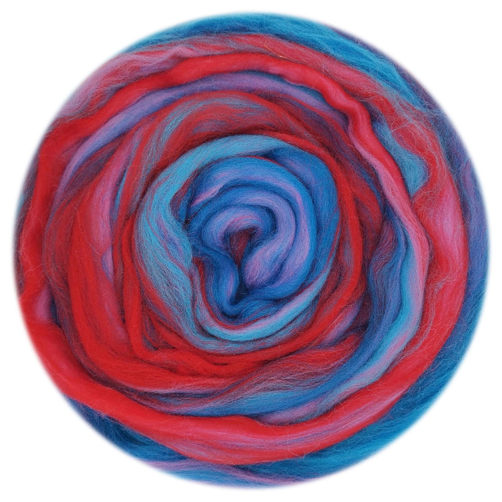 50G Blended Felting Wool - 24 Options for Needle Felting Kit - 19 Microns Fast to Felt (05)
