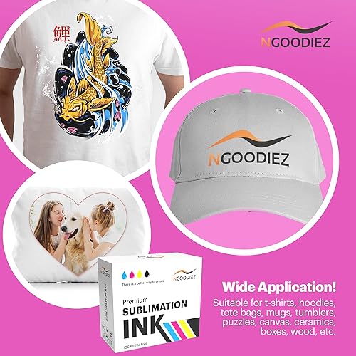 Miniatura 5 de NGOODIEZ Tinta de sublimación para Epson All Ecotank, Supertank Impresoras de inyección de tinta Autofill, libre de ICC, anti-UV y resistencia a la