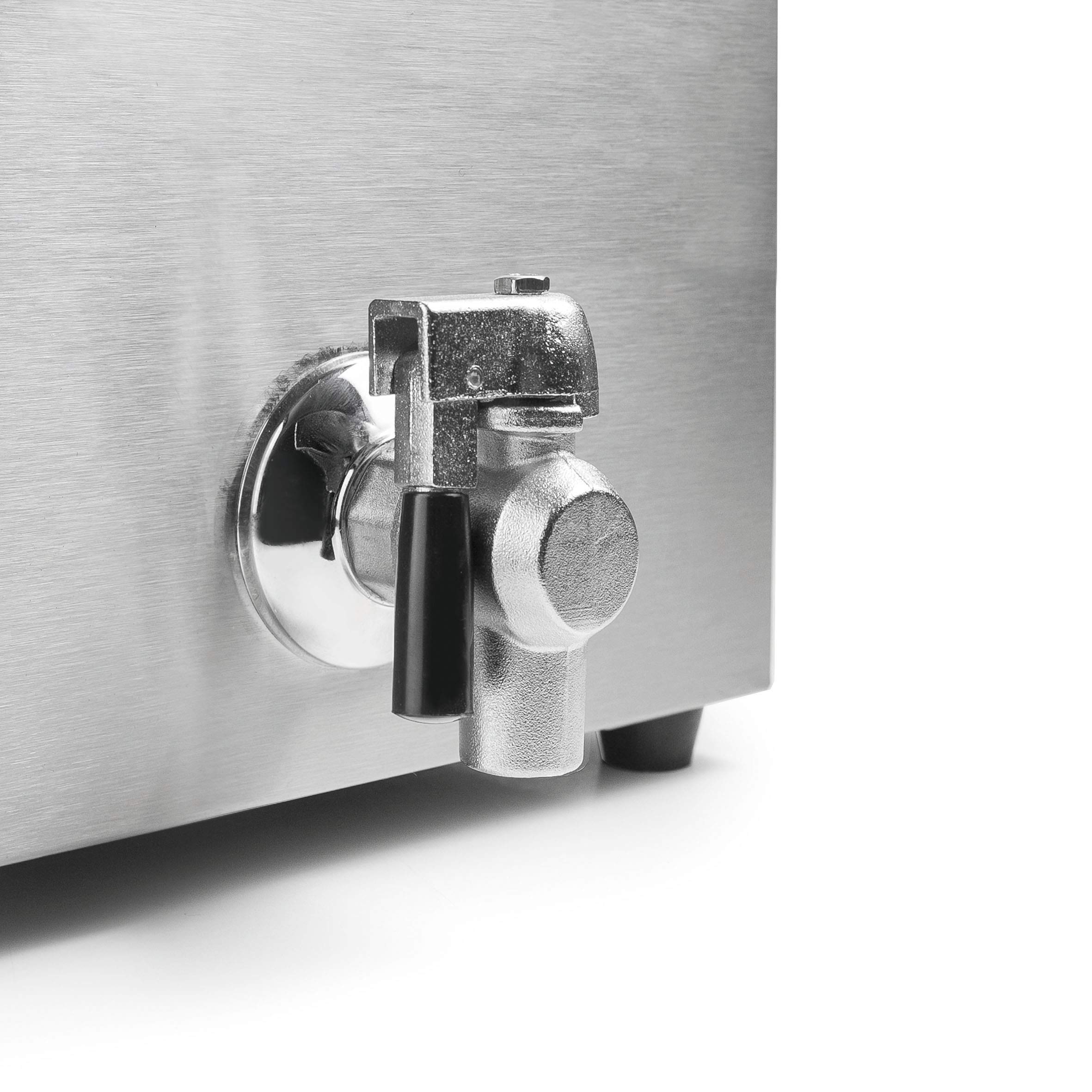 LACOR 69468 69468 - Friggitrice elettrica con rubinetto professionale, 3250 W, 8 l, acciaio inox