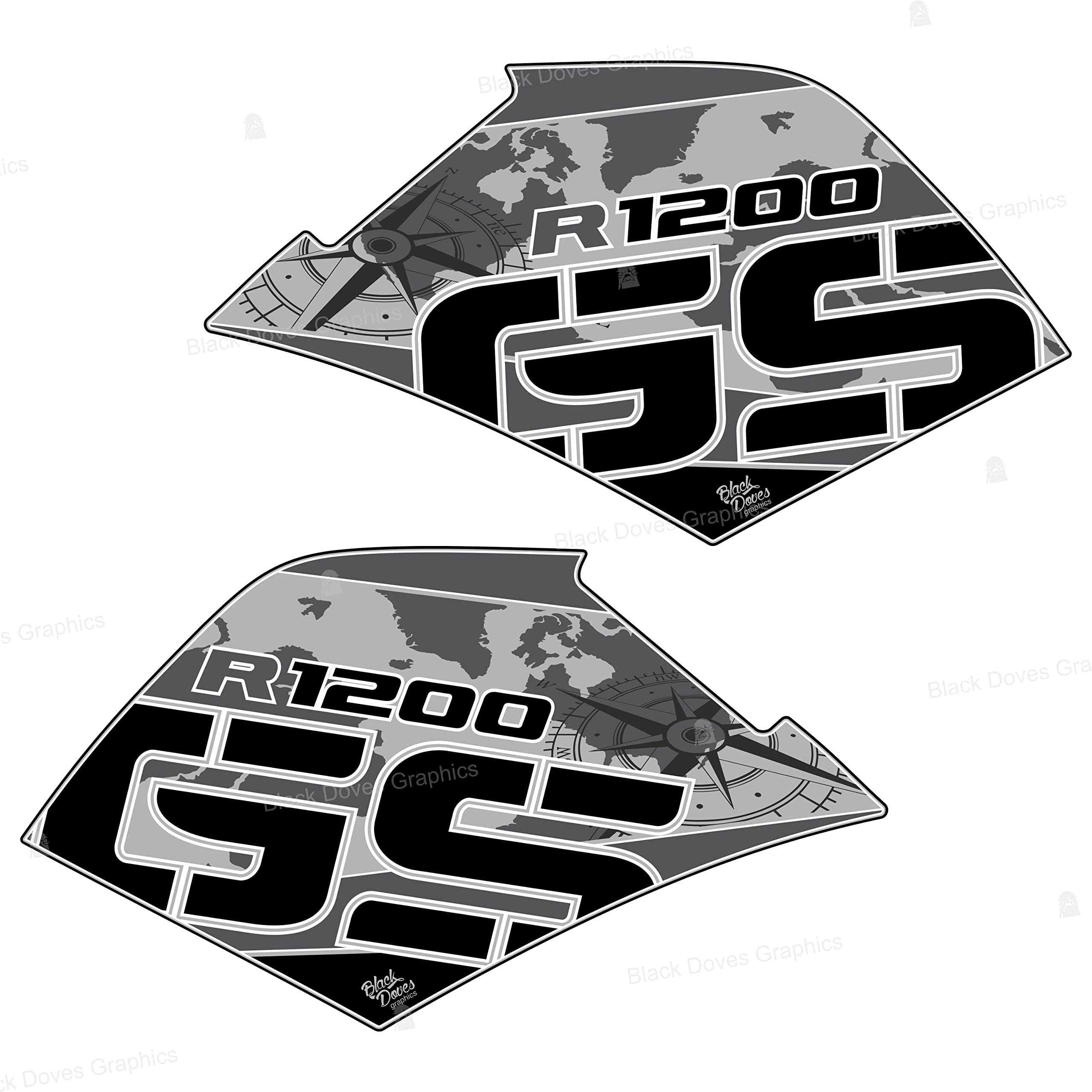 2 Protections Genou Réservoir Gel 3D Compatible Pour Moto R Ninet BMW
