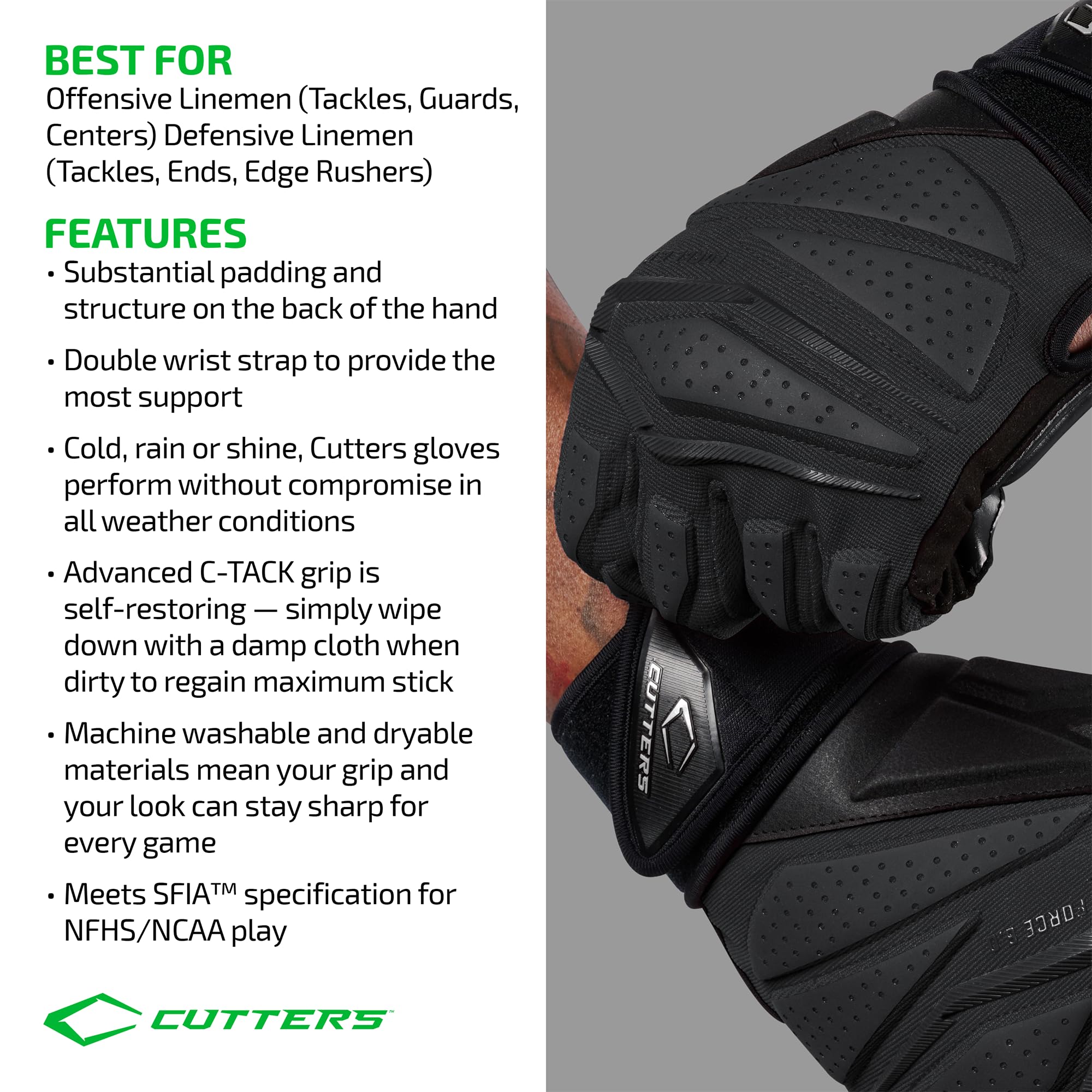 Guanti Force 6.0 Lineman Nero M CUTTERS