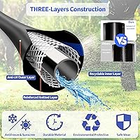 Vista 4 de Manguera de jardín de 75 pies, manguera de agua de jardín flexible sin torceduras resistente, manguera flexible de cobre con bala collapsible