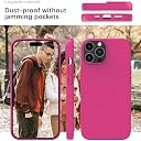 YATWIN Silicone Back Case for iPhone 12 Pro Max, Soft-Touch Phone Back Cover for Apple iPhone 12 Pro Max - Magenta gallery image