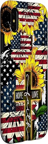 Miniatura 9 de Funda para iPhone 14 Pro Max Sunflowers Faith Hope Love Jesus Cross Christian