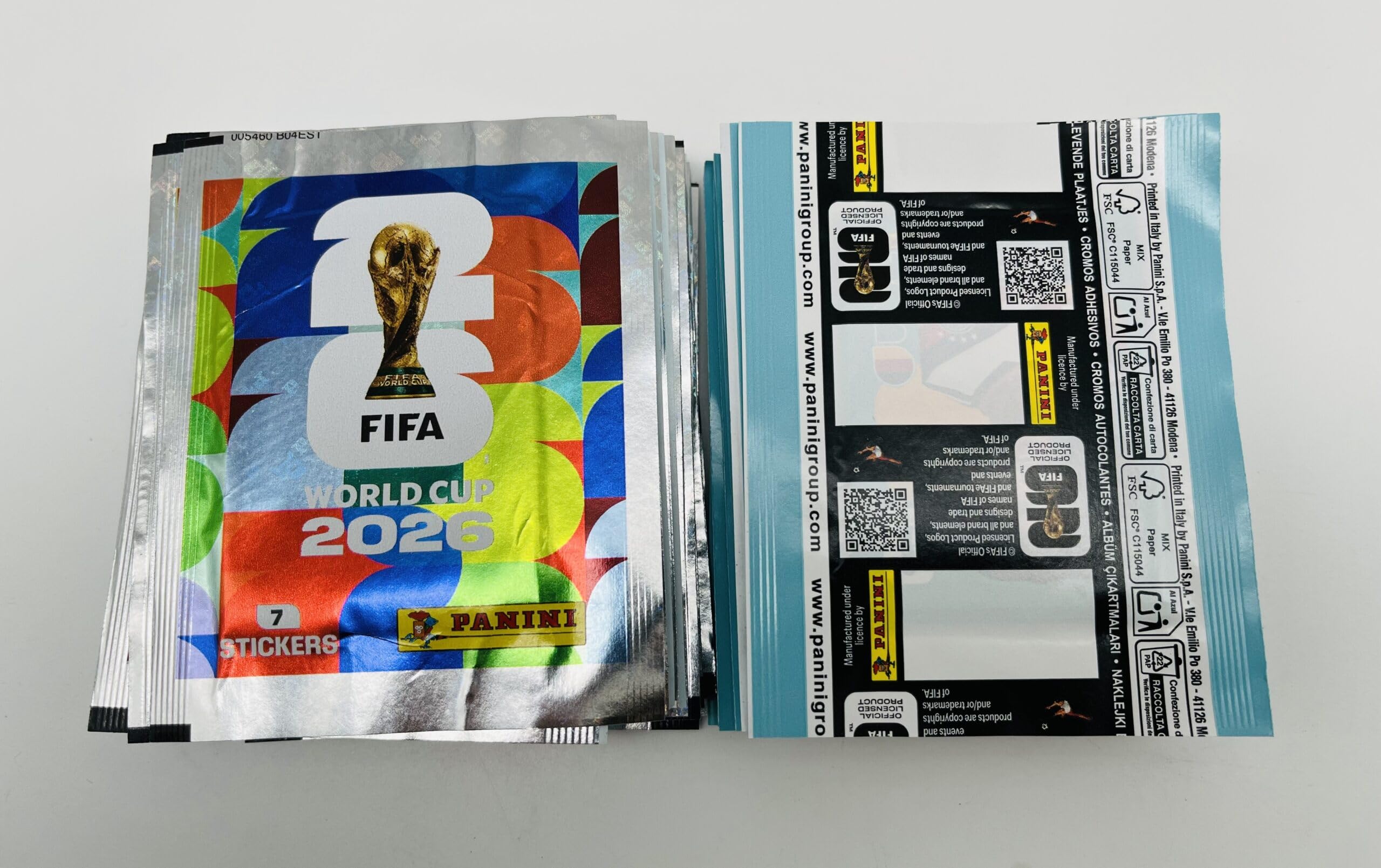 manuelkant 50 bustine retro bianco World Cup 2026 Official Sticker Collection