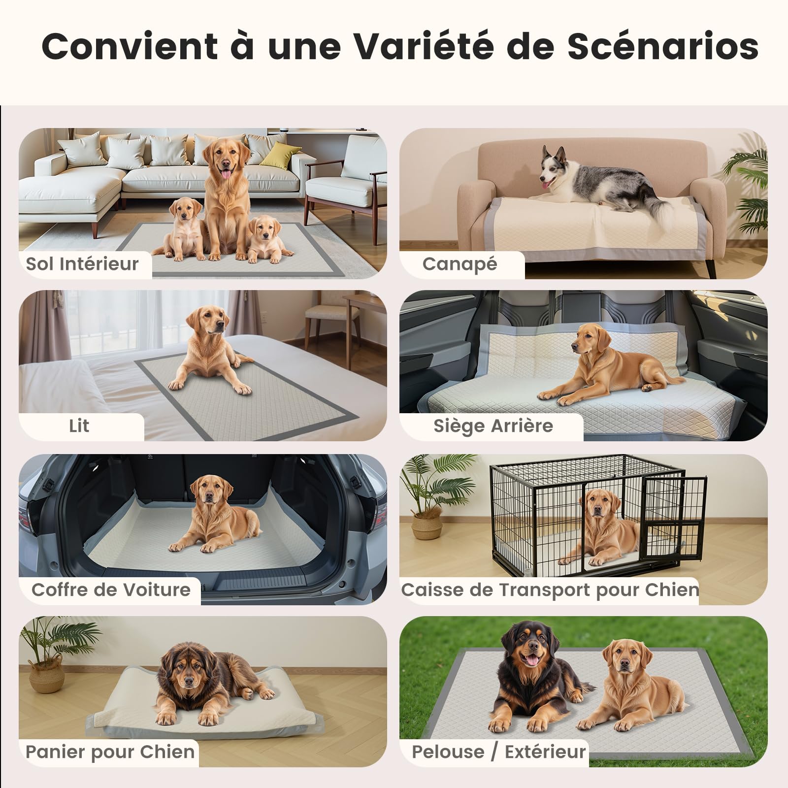 Gardner Pet Lot de 25 Alèses pour Chien 94x137 cm - Super Absorbantes, Anti-Fuites avec Dos Anti-Dérapant - Protection de Sol pour Chiots et Chiens Adultes - Tapis d'Éducation et de Voyage