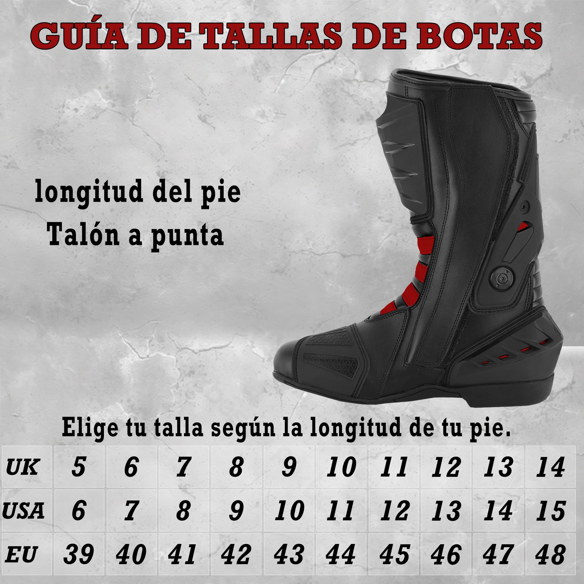 Herren Motorradschuhe Knöchel Motorrad wasserdicht Leder Rennstiefel Rutschfeste Sohle