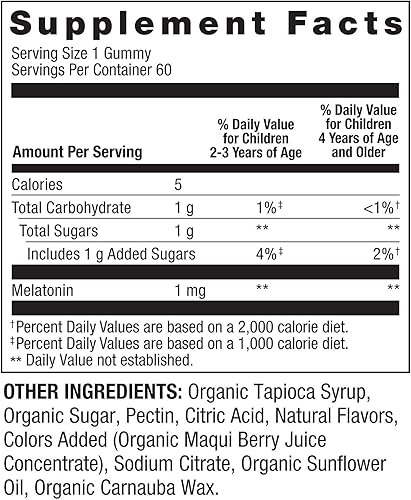 Miniatura 2 de Spring Valley Melatonina para niños 1 mg Sleep, 60 gomitas vegetarianas (paquete de 2)