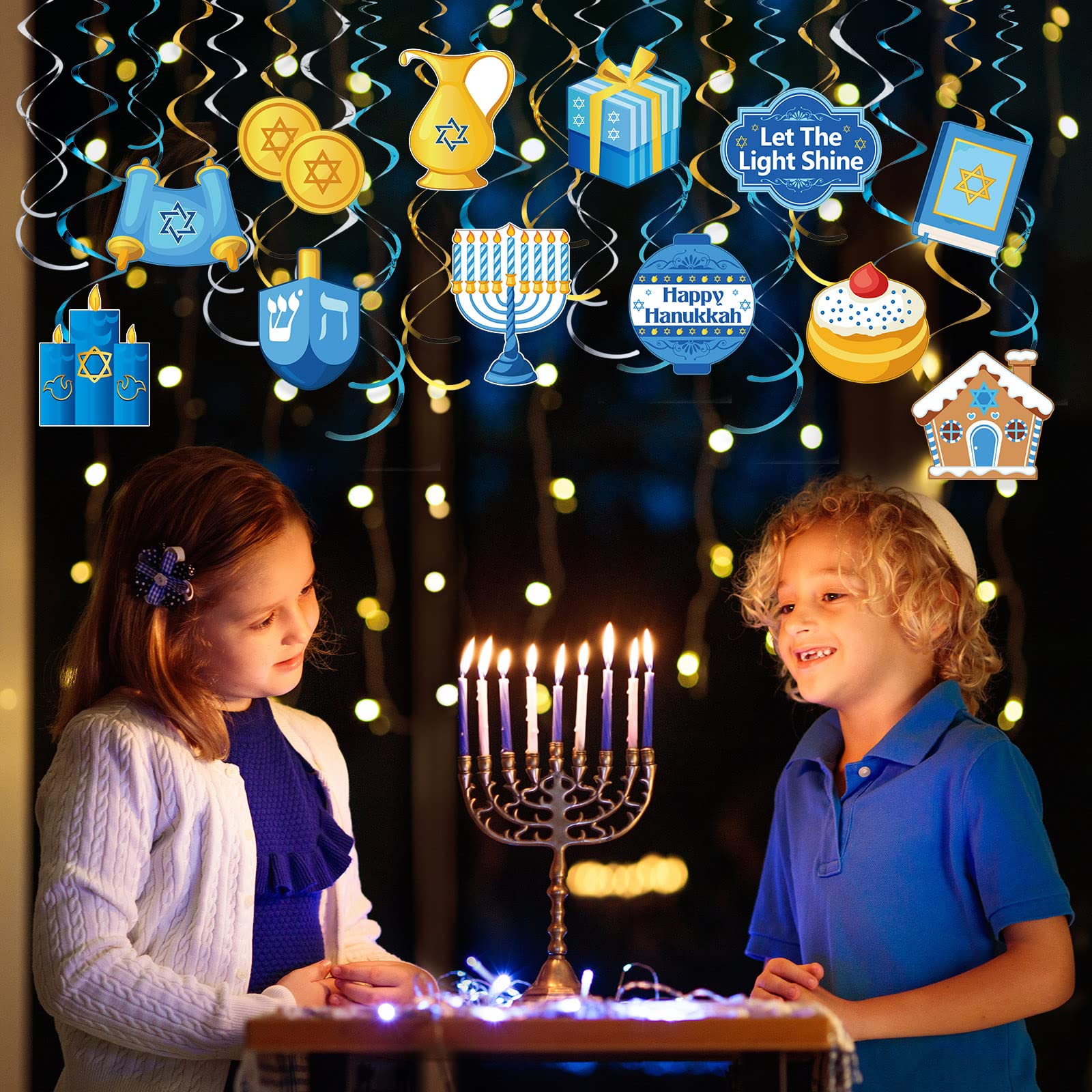 Kreatwow Décor Suspendu de Nouvel an juif Rosh Hashanah tourbillons Suspendus pour Fournitures de fête juives Shana Tova Kreatwow Décor Suspendu de Nouvel an juif Rosh Hashanah tourbillons Suspendus pour Fournitures de fête juives Shana Tova