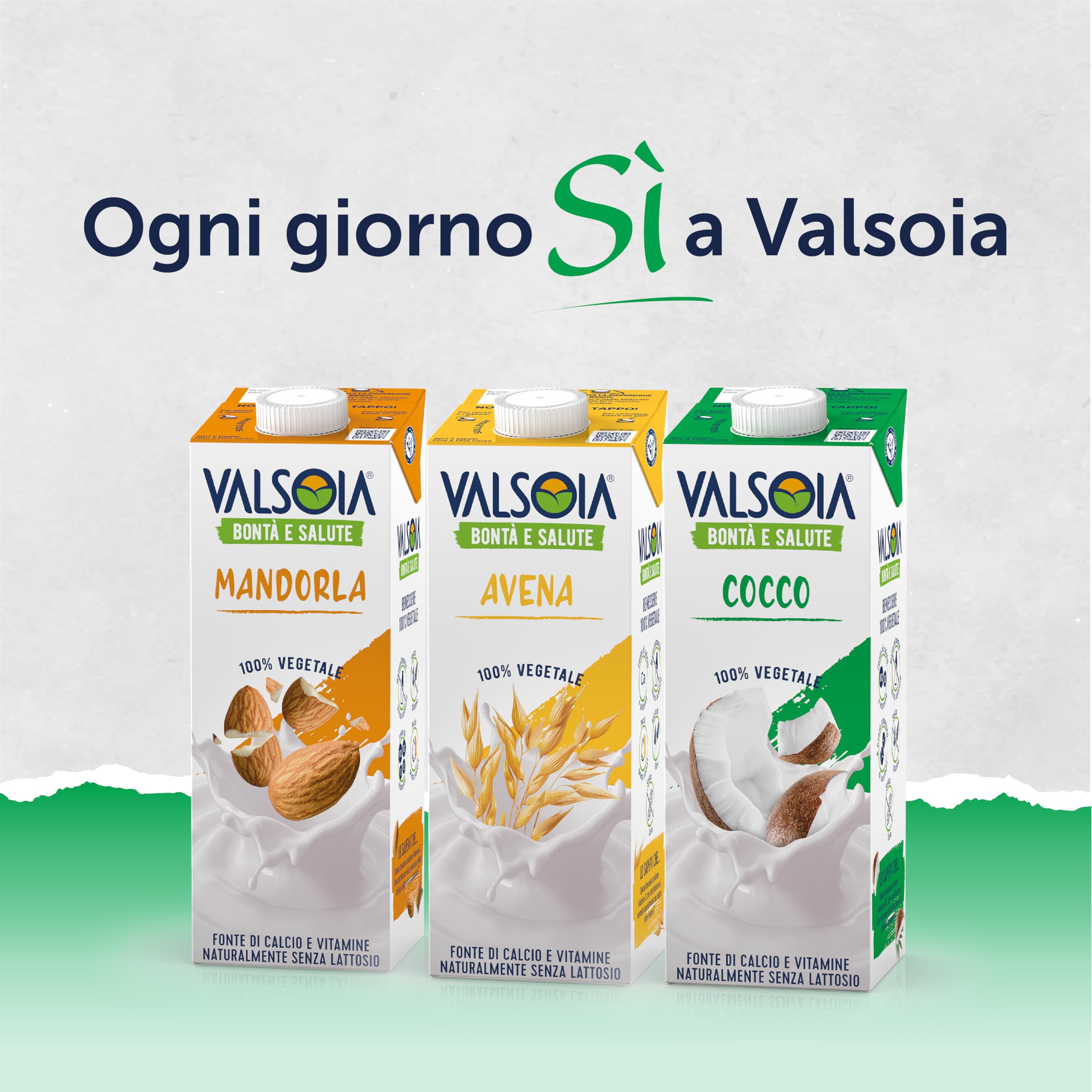 Valsoia - Bevanda Cocco Drink, Box da 10 Tetra Brik Asettico da 1000 ml, 100% Vegetale, Senza Lattosio, con Calcio e Vitamine, Ideale anche per Vegani, Vegetariani e Celiaci