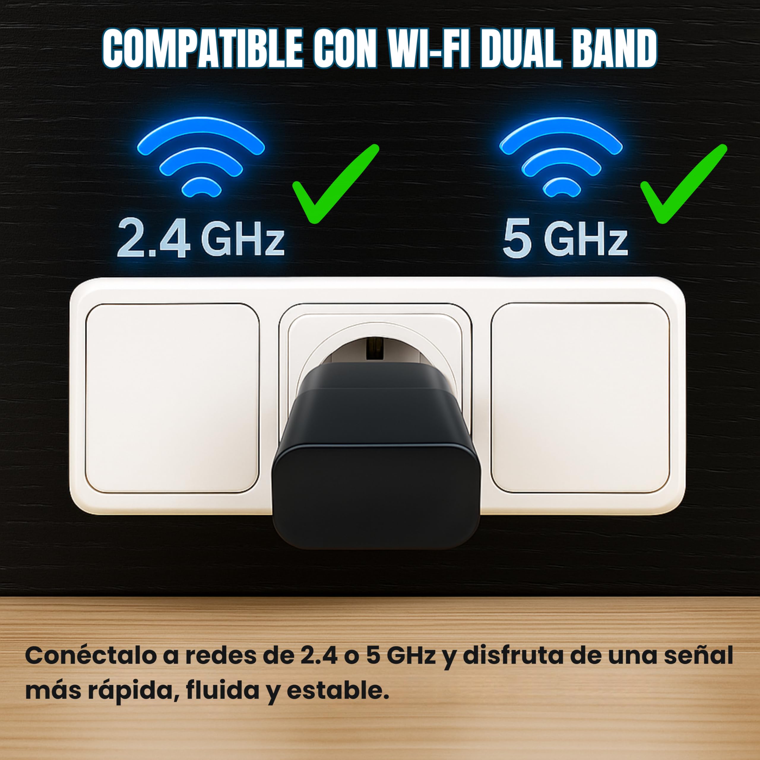 Mini Camara Espia Oculta Camuflada WiFi 5G, (Sin Agujero de Lente), Sin Luz al Grabar, Completamente indetectable, Camara Vigilancia WiFi Interior, Versión 2026, Full HD Real, Detección de Movimiento