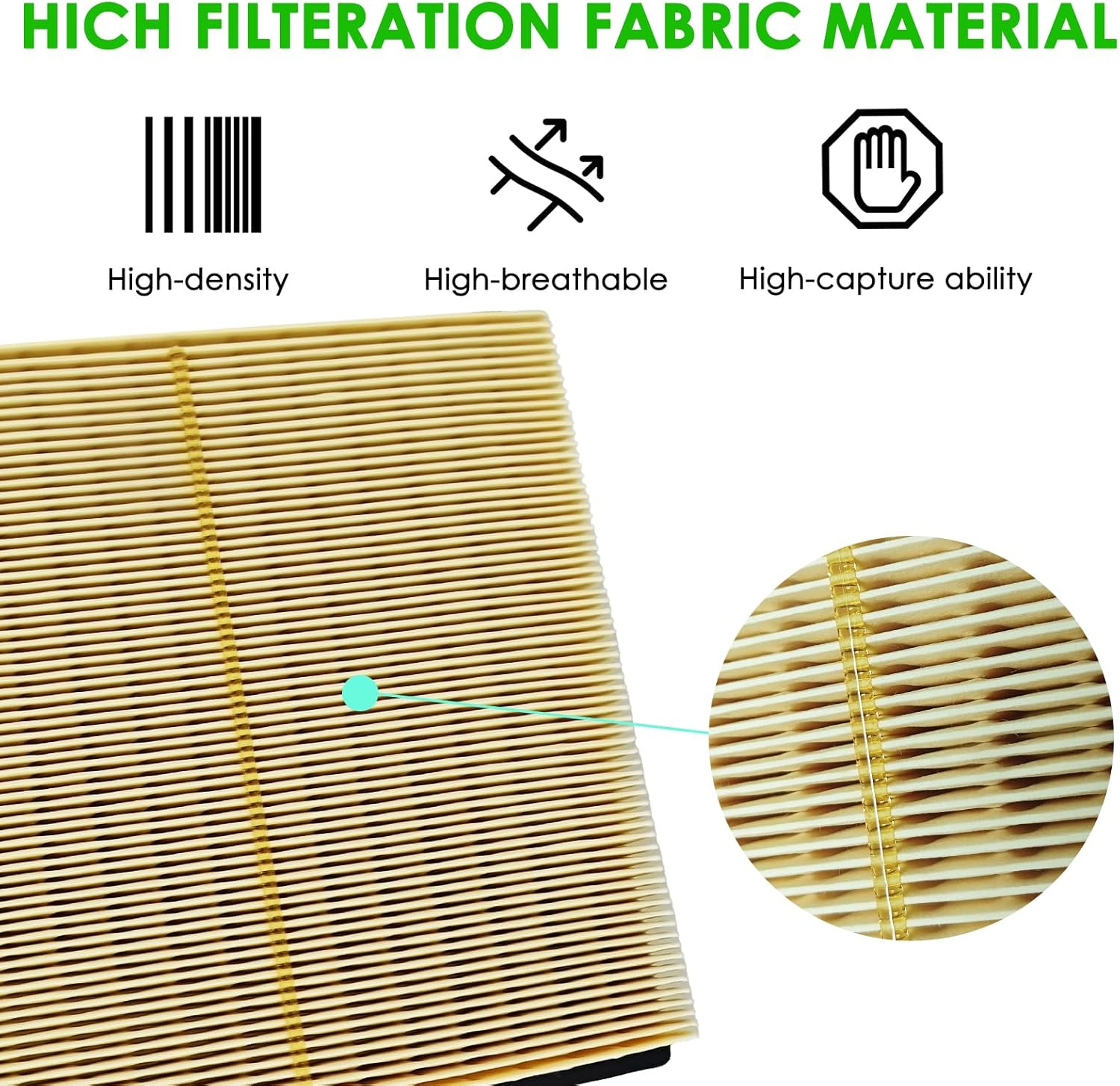 Cabin & Engine Air Filter Combo for Camry 2018-2024,RAV4 2019-2025, Avalon 2019-2022, Highlander 2020-2025, Grand Highlander 2024-2025（Fits Gas Models Only）