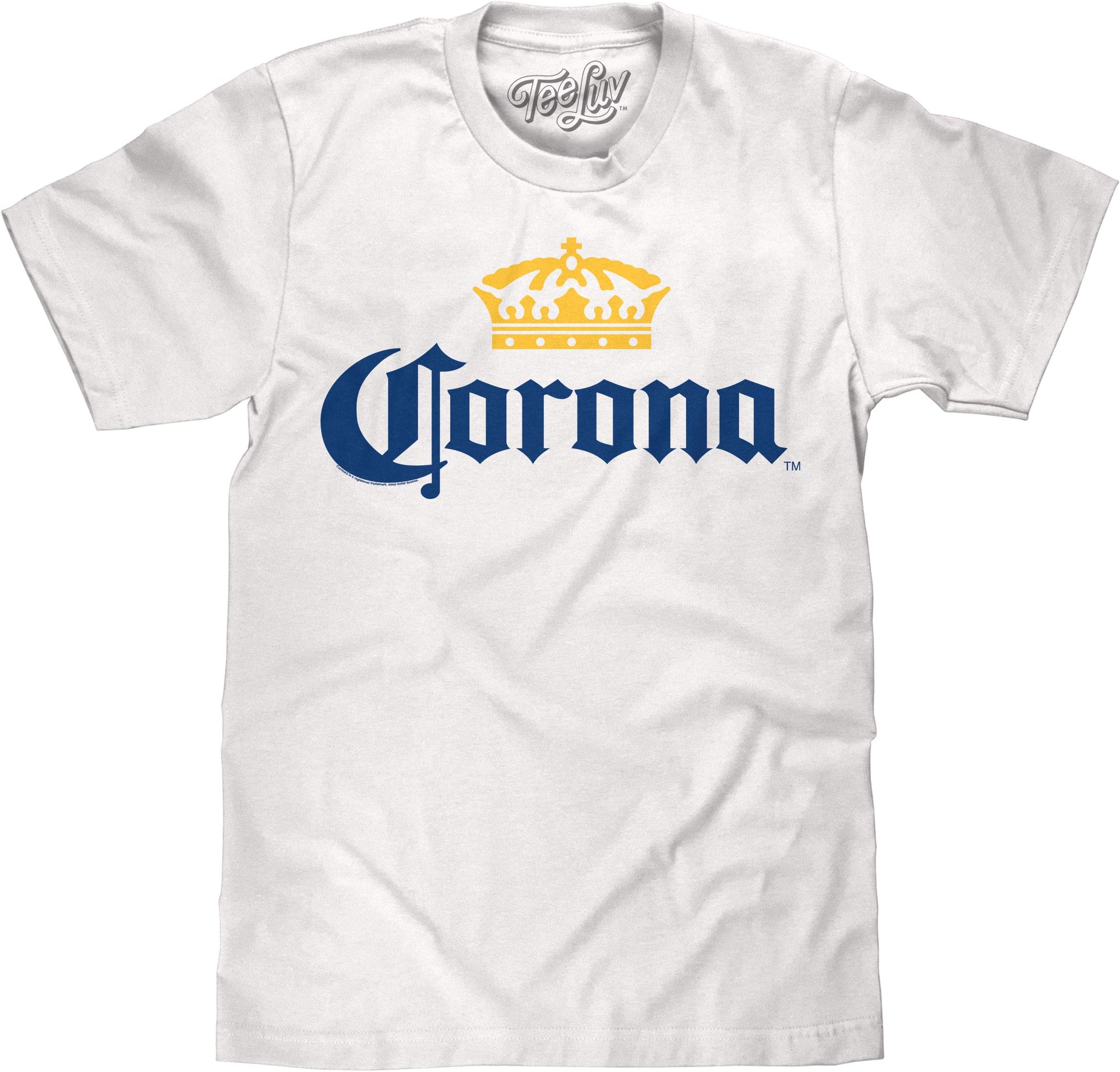 Men's Corona Beer Shirt - Corona Crown Brand Logo T-Shirt