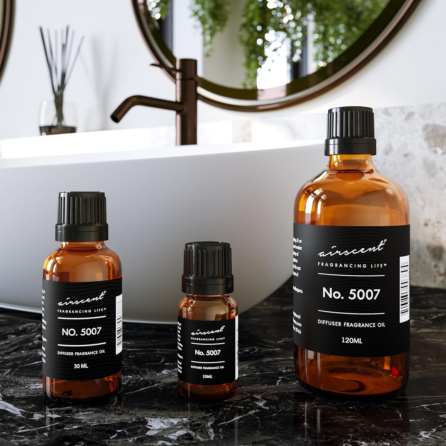 AirScent Diffuser Oil Inspired by TF's Fabulous - No. 5007 Perfume Dupe - Premium Fragrance Oil Blend for Ultrasonic and Waterless Diffusers and Crafting - 30 ml, 1 fl oz Glass Bottle with Dropper - Image 3