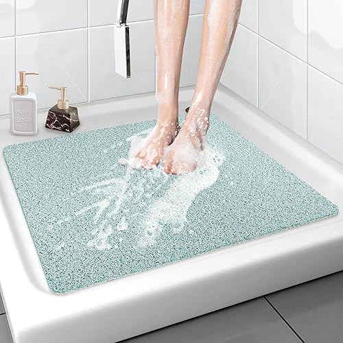 Miniatura 55 de Tapete de Ducha Tapete de Bañera Antideslizante - 32x32 Pulgadas, Tapete de Baño Suave y Cómodo con Orificios de Drenaje, Tapete de Baño de Masaje