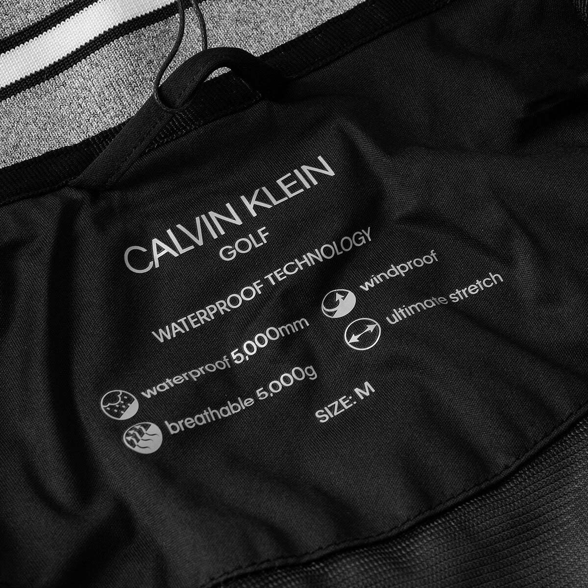 Calvin Klein 2026 Hombre impermeable Half Zip Stretch Chaqueta de golf