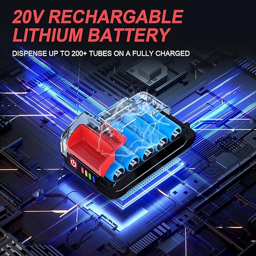 Miniatura 7 de Pistola de calafateo inalámbrica Pistola de calafateo eléctrica Pistola de calafateo sin goteo Pistola de calafateo para tubo de 10 onzas