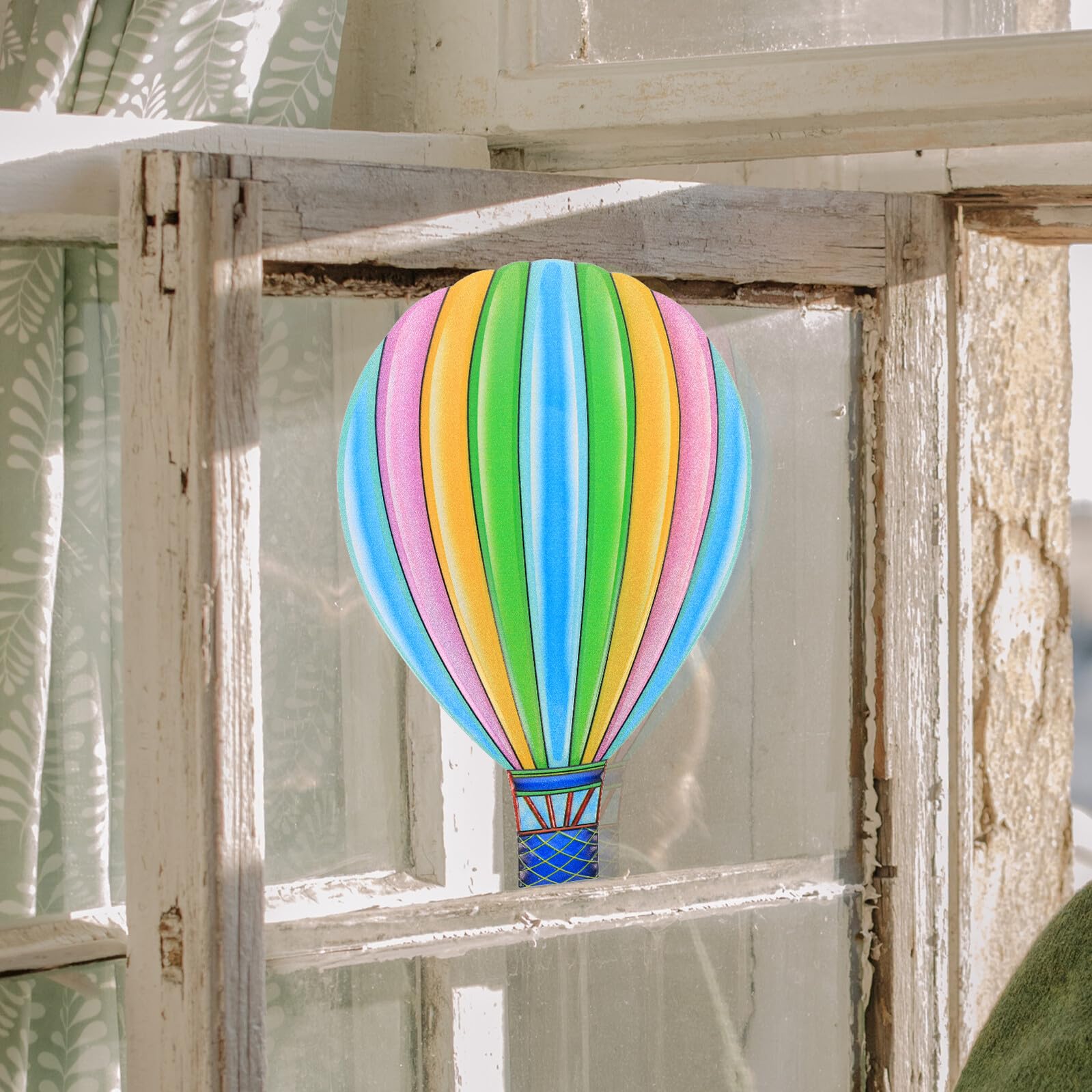 ULDIGI Heißluftballon Wanddekoration aus Eisen, Farbig, zum Aufhängen