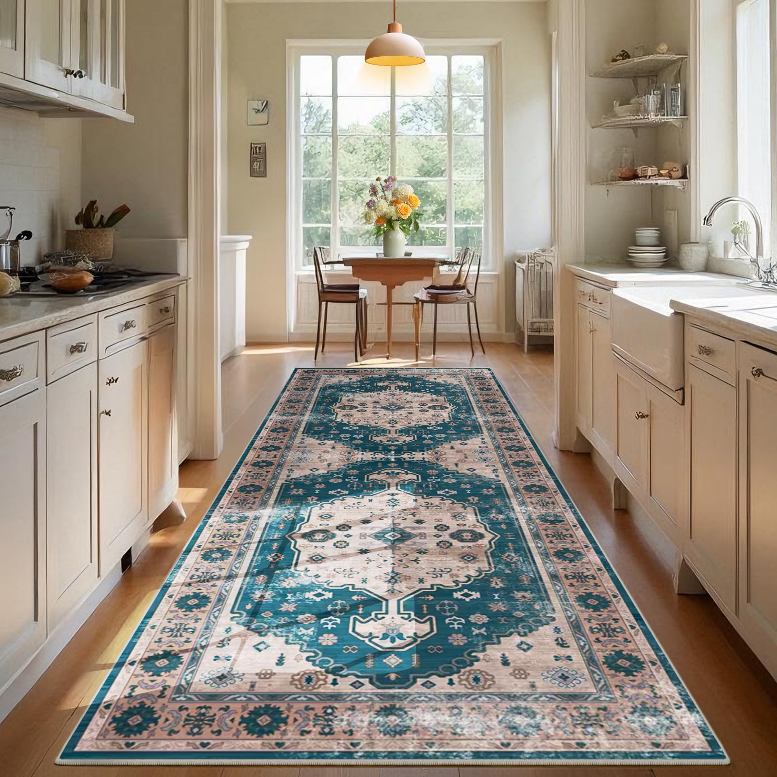 Long Runner Rug for Hallway, Washable Carpet Runner Rug for Kitchen, Non-Slip Extra Long Entryway Runner Rug, Laundry Bedroom Room Rug Runner, Long Hallway Hall Runner Narrow Rugs 60 x 250 cm