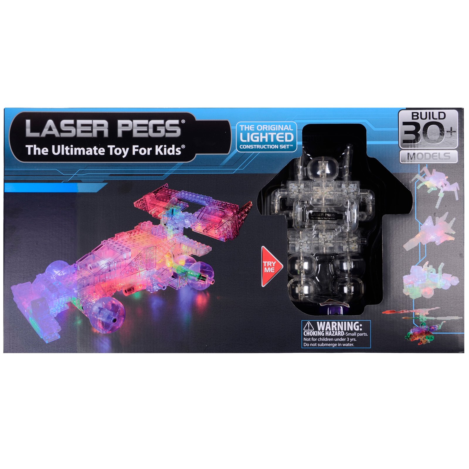Laser Pegs - Set Costruzioni 6 In 1 Trattore Con Luci - Gioco Di Costruzioni Luminoso Per Bambini, 61011